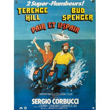 GAMBLING FOR HIGH STAKES Movie Poster- 15x21 in. - 1978 - Sergio Corbucci, Terence Hill, Bud Spencer