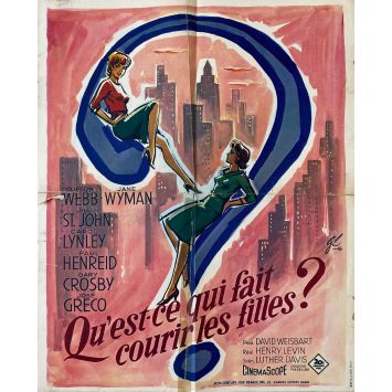 QU'EST CE QUI FAIT COURIR LES FILLES Affiche de film- 45x65 cm. - 1959 - Jane Wyman, Henry Levin