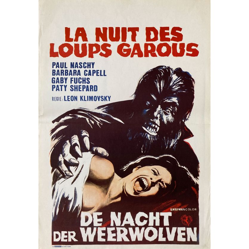 LA FURIE DES VAMPIRES Affiche de film- 35x55 cm. - 1971 - Paul Naschy, Leon Klimovsky