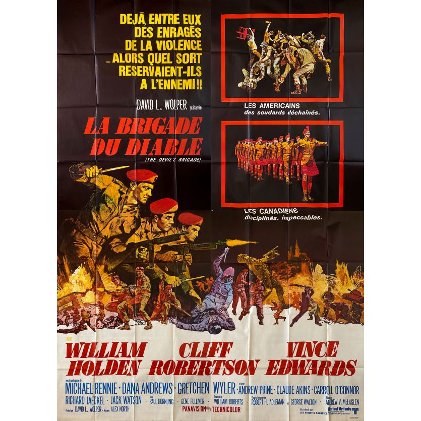 THE DEVIL'S BRIGADE Movie Poster- 94x126 in. - 1968 - Andrew V. McLaglen, William Holden