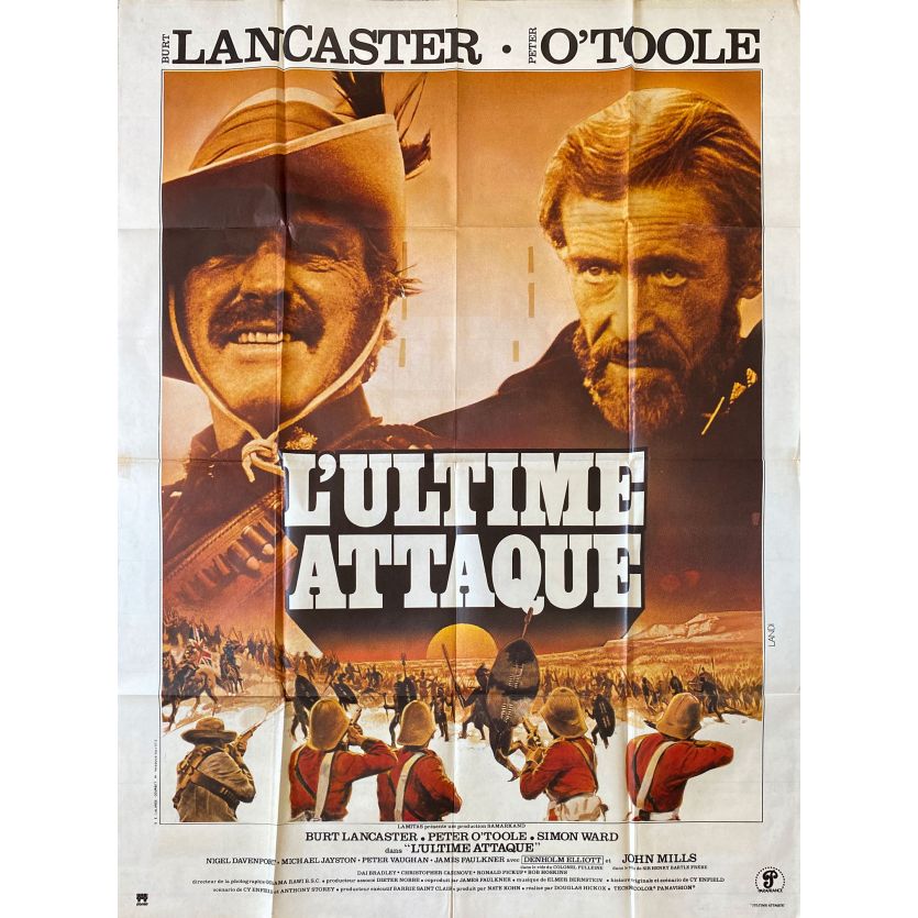 L'ULTIME ATTAQUE Affiche de film- 120x160 cm. - 1979 - Burt Lancaster, Douglas Hickox