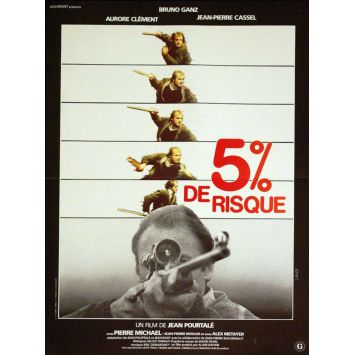 5 POUR CENT DE RISQUE French Movie Poster 15x21 '80 Bruno Ganz