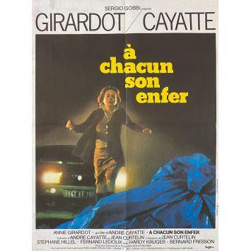 A CHACUN SON ENFER Movie Poster- 23x32 in. - 1977 - André Cayatte, Annie Girardot