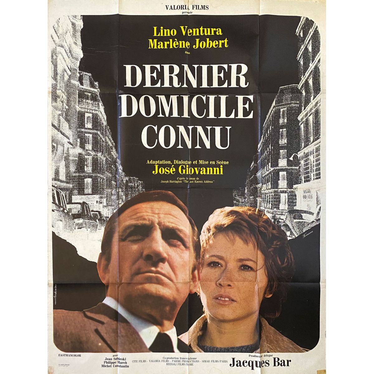 Last Known Address French Movie Poster 47x63 In 1970