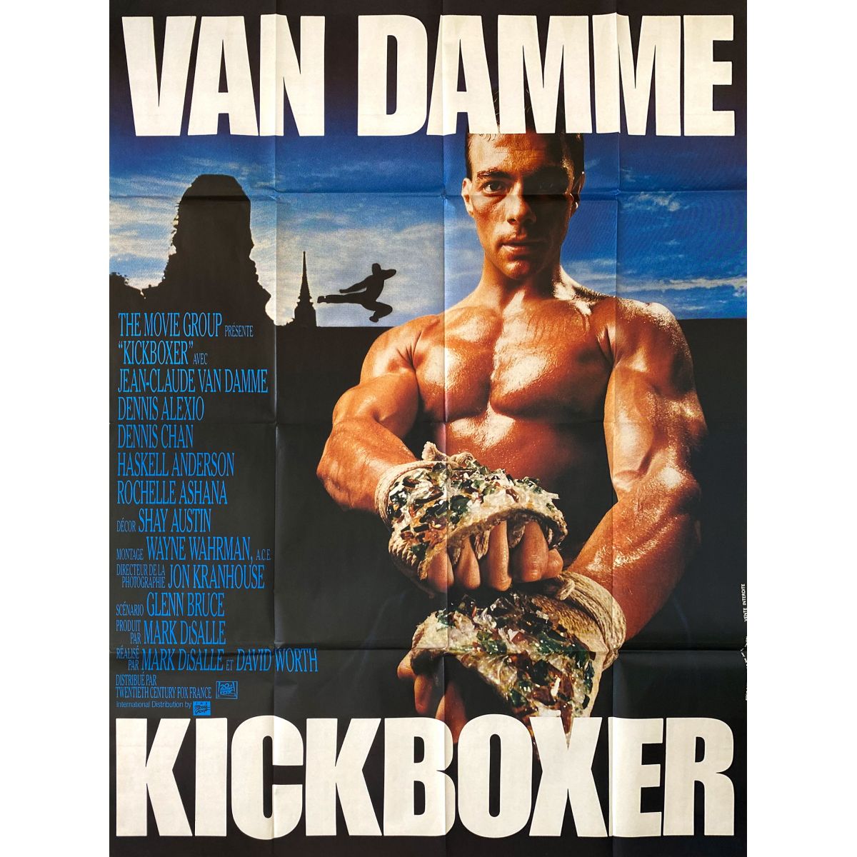 Kickboxer French Movie Poster 47x63 In 1989 5859