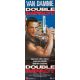 DOUBLE IMPACT Affiche de film Style A- 60x160 cm. - 1991 - Jean-Claude Van Damme, Sheldon Lettich