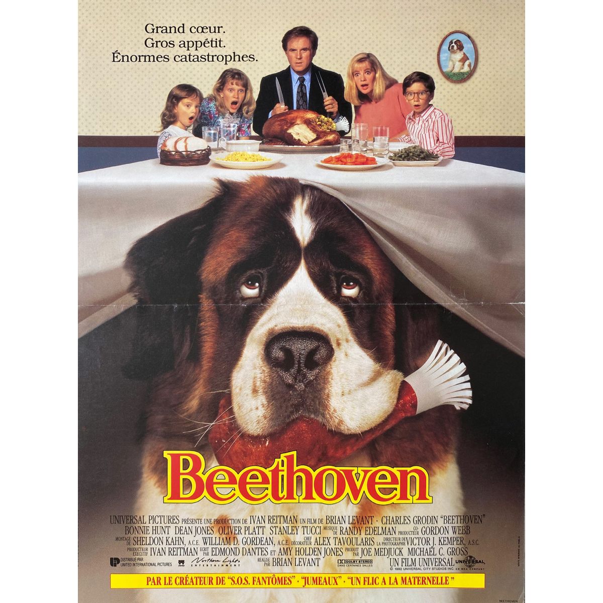 BEETHOVEN French Movie Poster - 15x21 in. - 1992
