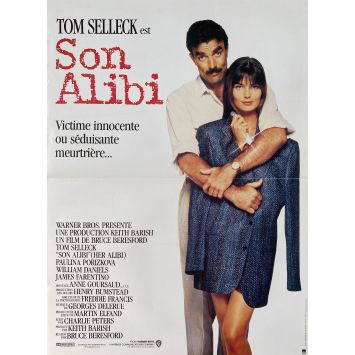 SON ALIBI Affiche de film- 40x54 cm. - 1989 - Tom Selleck, Bruce Beresford