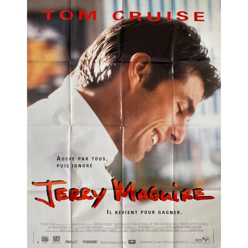 JERRY MAGUIRE Affiche de film- 120x160 cm. - 1996 - Tom Cruise, Cameron Crowe