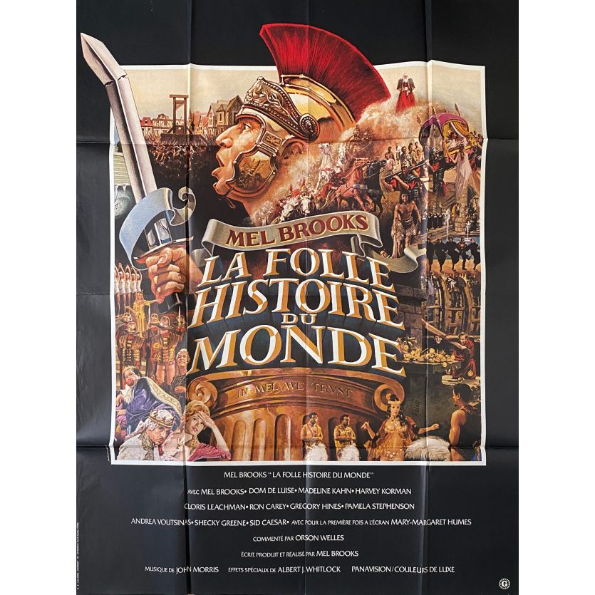 HISTORY OF THE WORLD PART I Movie Poster- 47x63 in. - 1981 - Mel Brooks, Gregory Hines