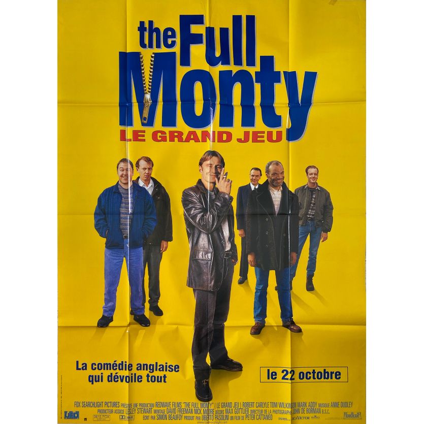 THE FULL MONTY Affiche de film- 120x160 cm. - 1997 - Robert Carlyle, Peter Cattaneo