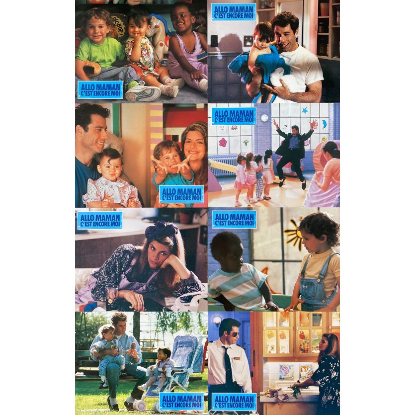 LOOK WHO'S TALKING TOO Lobby Cards x8 - 9x12 in. - 1990 - Amy Heckerling, John Travolta