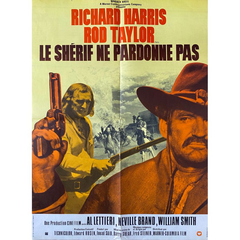 LE SHERIF NE PARDONNE PAS Affiche de film- 60x80 cm. - 1973 - Richard Harris, Samuel Fuller