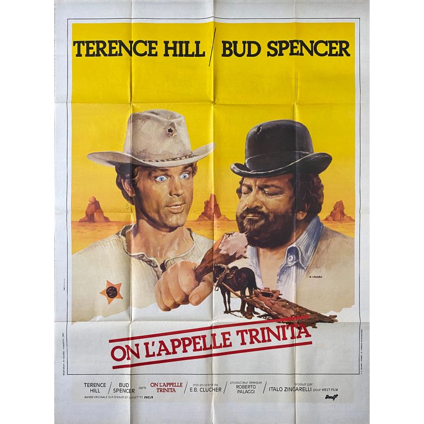 ON L'APPELLE TRINITA Affiche de film- 120x160 cm. - 1970 - Terence Hill, Bud Spencer, Enzo Barboni