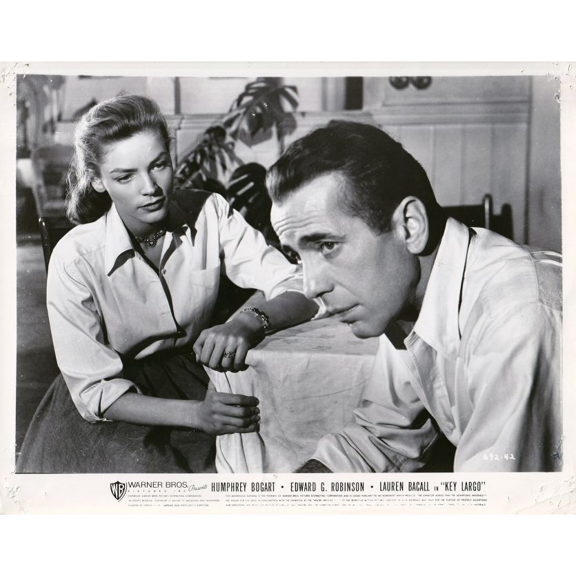 KEY LARGO Photo de presse 692-42 - 20x25 cm. - 1948 - Humphrey Bogart, Lauren Bacall, John Huston