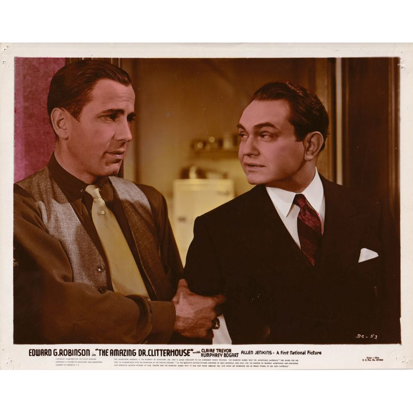 THE AMAZING DR. CLITTERHOUSE Lobby Card DR-53 - 8x10 in. - 1938 - Anatole Litvak, Humphrey Bogart, Edward G. Robinson