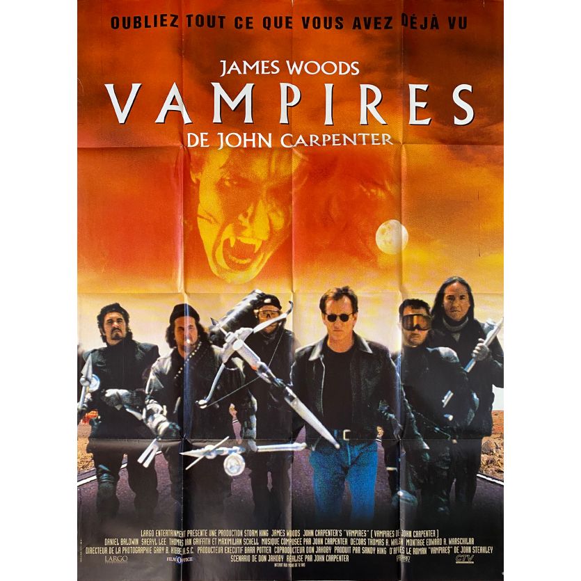 VAMPIRES Affiche de film- 120x160 cm. - 1998 - James Woods, John Carpenter