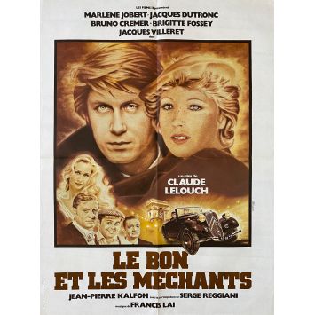 LE BON ET LE MECHANT Affiche de film- 60x80 cm. - 1976 - Jacques Dutronc, Claude Lelouch