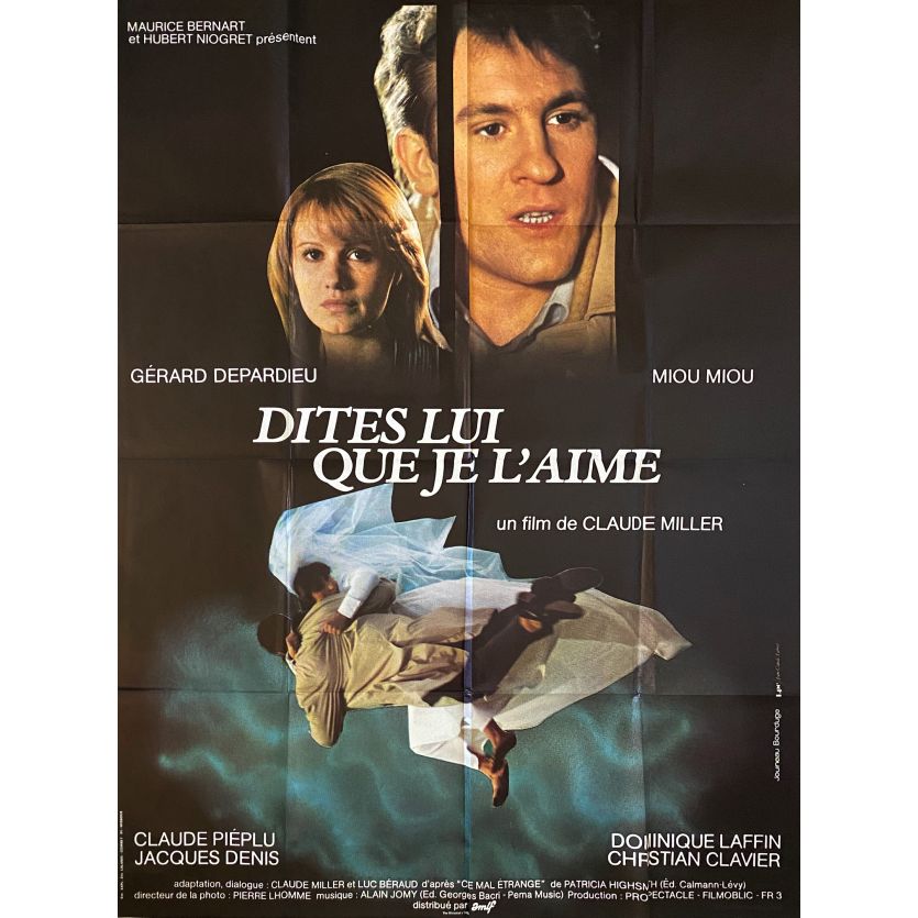 DITES-LUI QUE JE L'AIME Affiche de film- 120x160 cm. - 1977 - Gérard Depardieu, Claude Miller