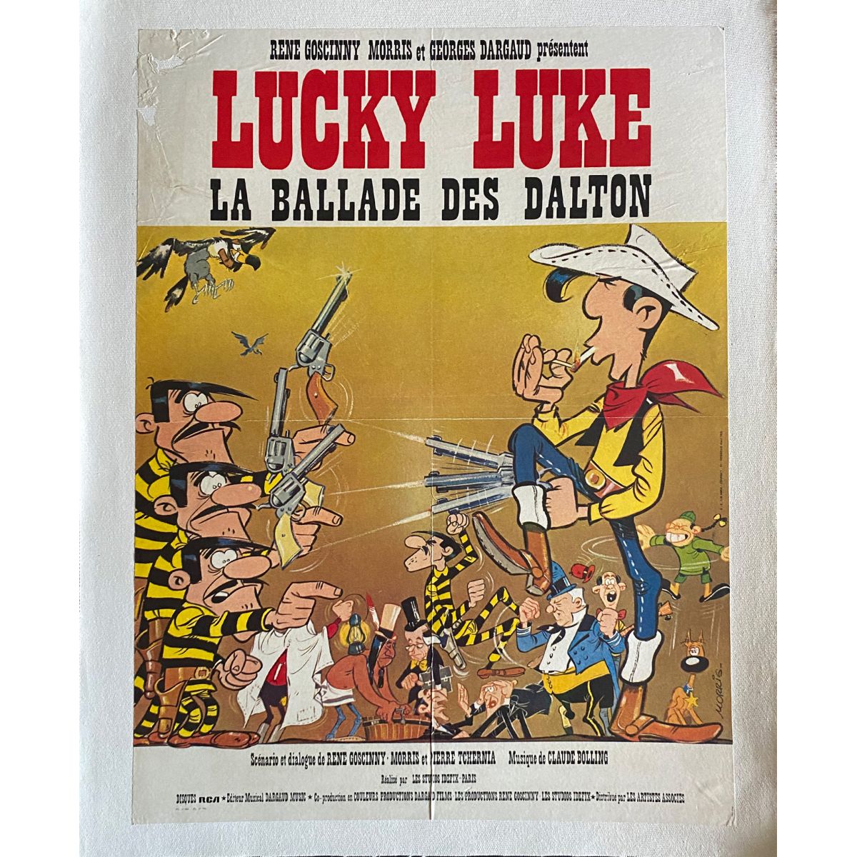 LUCKY LUKE, BALLAD OF THE DALTONS French Linen Movie Poster - 15x21 In ...