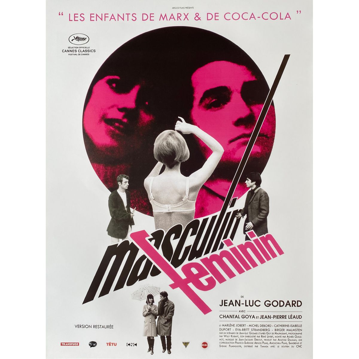 Masculine Feminine French Movie Poster 15x21 In 1966 R2005