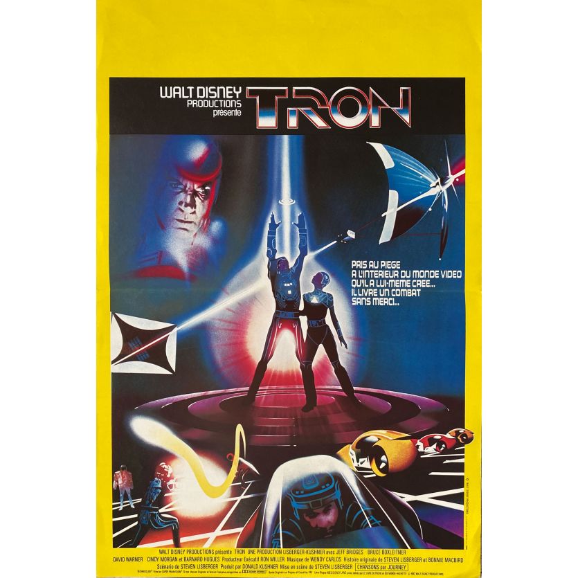 TRON Affiche de film- 40x60 cm. - 1982 - Jeff Bridges, Steven Lisberger