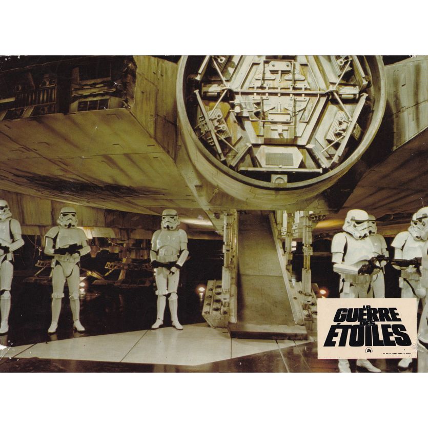 STAR WARS - A NEW HOPE Lobby Card- 9x12 in. - 1977 - George Lucas, Harrison Ford