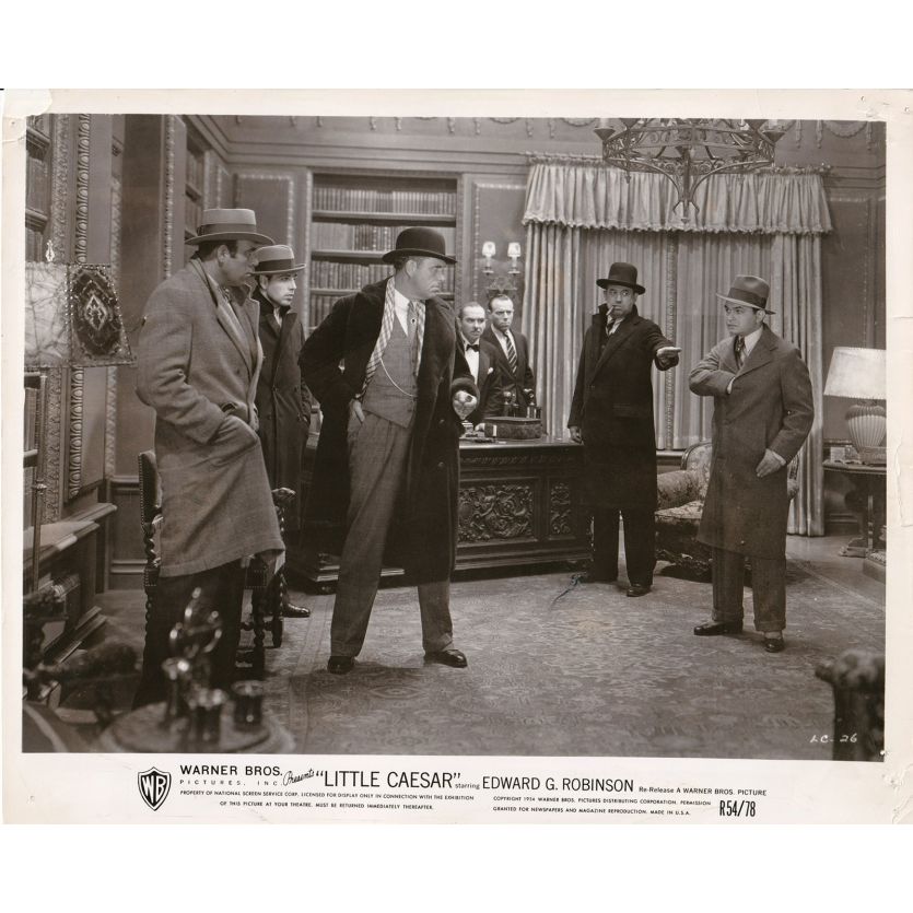 LE PETIT CESAR Photo de presse LC-26 - 20x25 cm. - 1931/1954 - Edward G. Robinson, Douglas Fairbanks Jr., Mervyn LeRoy