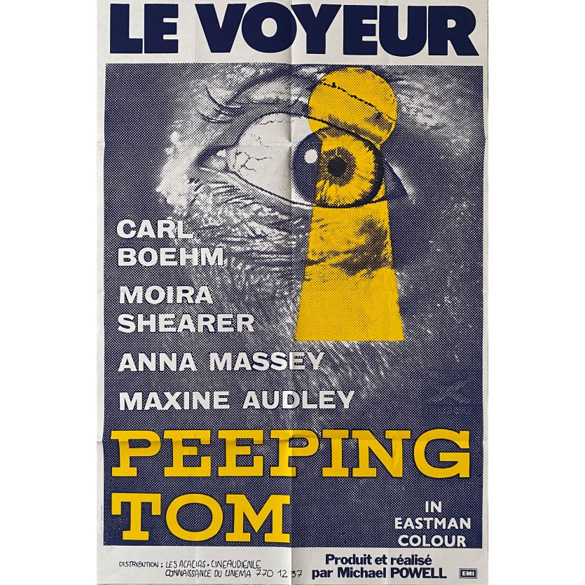 LE VOYEUR Affiche de film- 80x120 cm. - 1960/R1980 - Anna Massey, Michael Powell