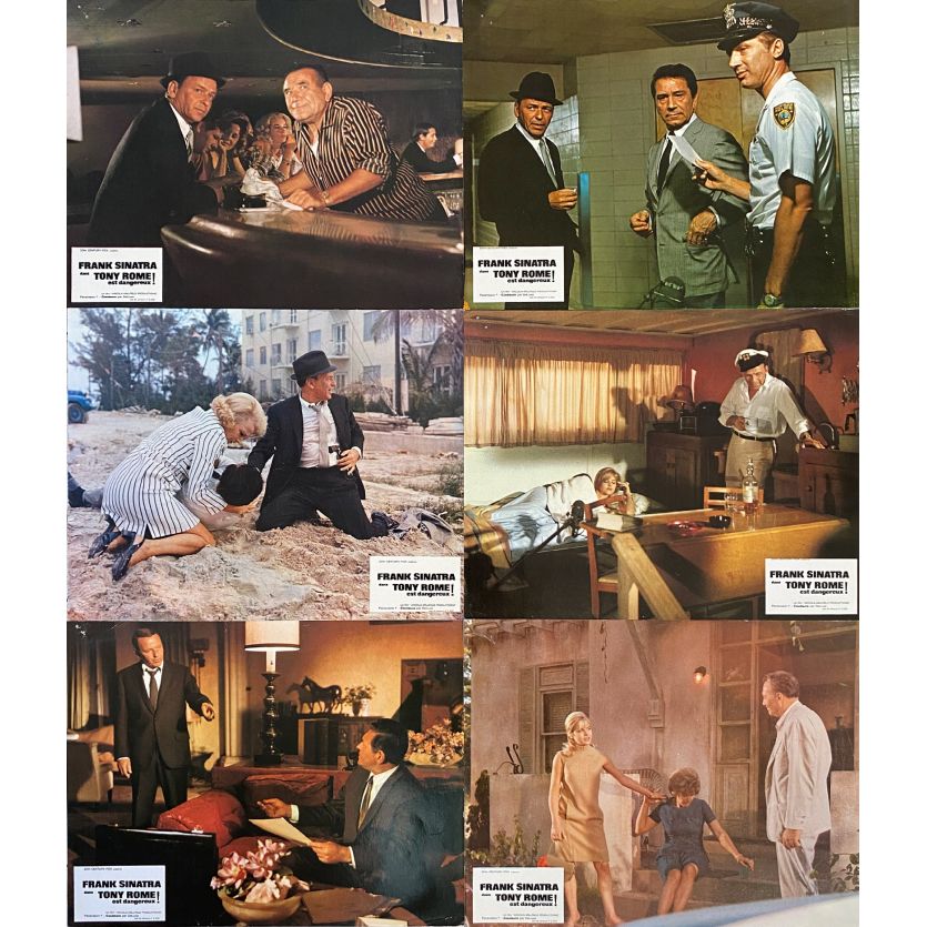 TONY ROME EST DANGEREUX Photos de film x6 - 21x30 cm. - 1967 - Franck Sinatra, Gordon Douglas