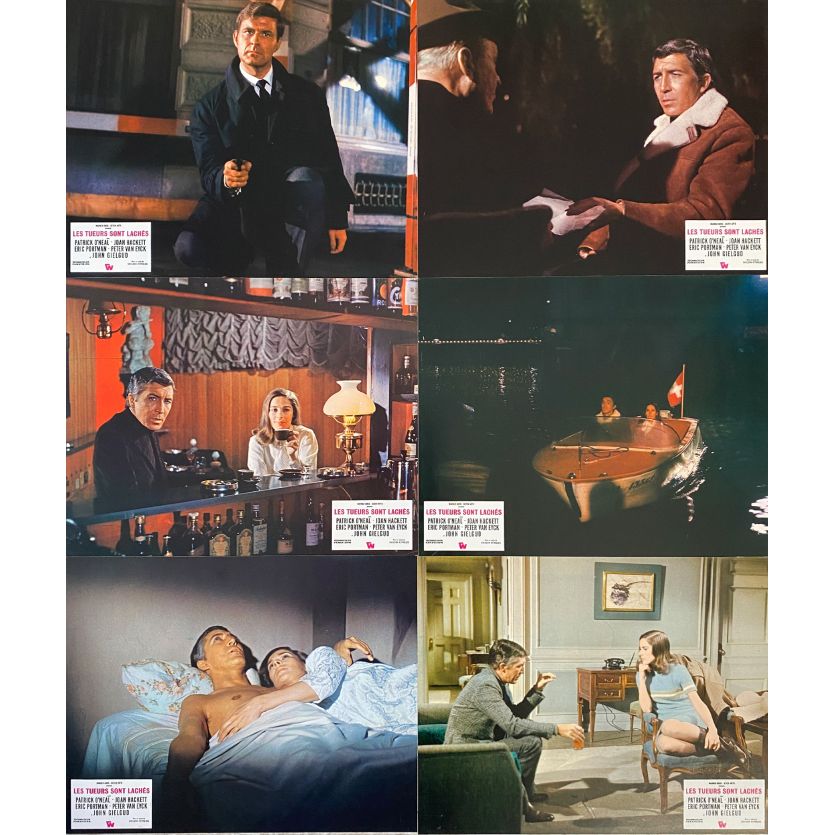 ASSIGNMENT TO KILL Lobby Cards x6 - 9x12 in. - 1968 - Sheldon Reynolds, Patrick O'Neal