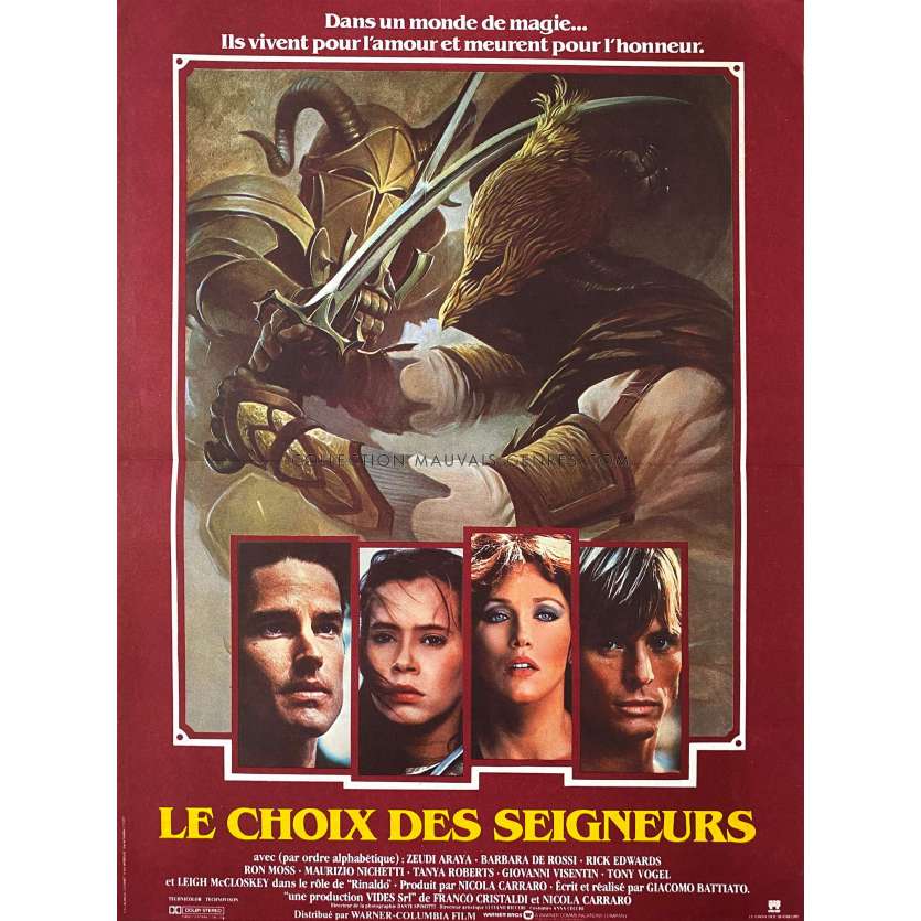 HEARTS AND ARMOUR Movie Poster- 15x21 in. - 1983 - Giacomo Battiato, Zeudi Araya Cristaldi