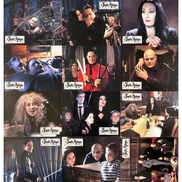 ADDAMS FAMILY Lobby Cards x12 - 9x12 in. - 1991 - Barry Sonnenfeld, Raul Julia