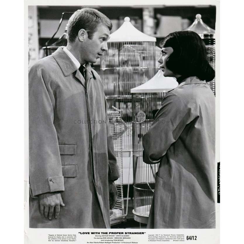 LOVE WITH THE PROPER STRANGER Movie Still 10391-60 - 8x10 in. - 1962 - Robert Mulligan, Steve McQueen