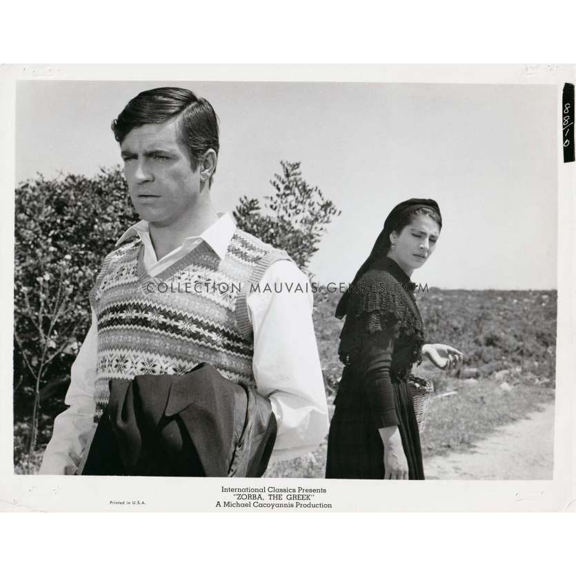 ZORBA LE GREC Photo de presse 88-10 - 20x25 cm. - 1964 - Anthony Quinn, Mihalis Kakogiannis