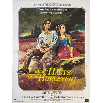 LES HAUTS DE HURLEVENT Affiche de film- 60x80 cm. - 1939/R1970 - Laurence Olivier, William Wyler