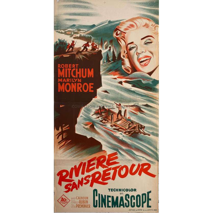 RIVER OF NO RETURN Movie Poster- 15x32 in. - 1954/R1950 - Otto Preminger, Marilyn Monroe