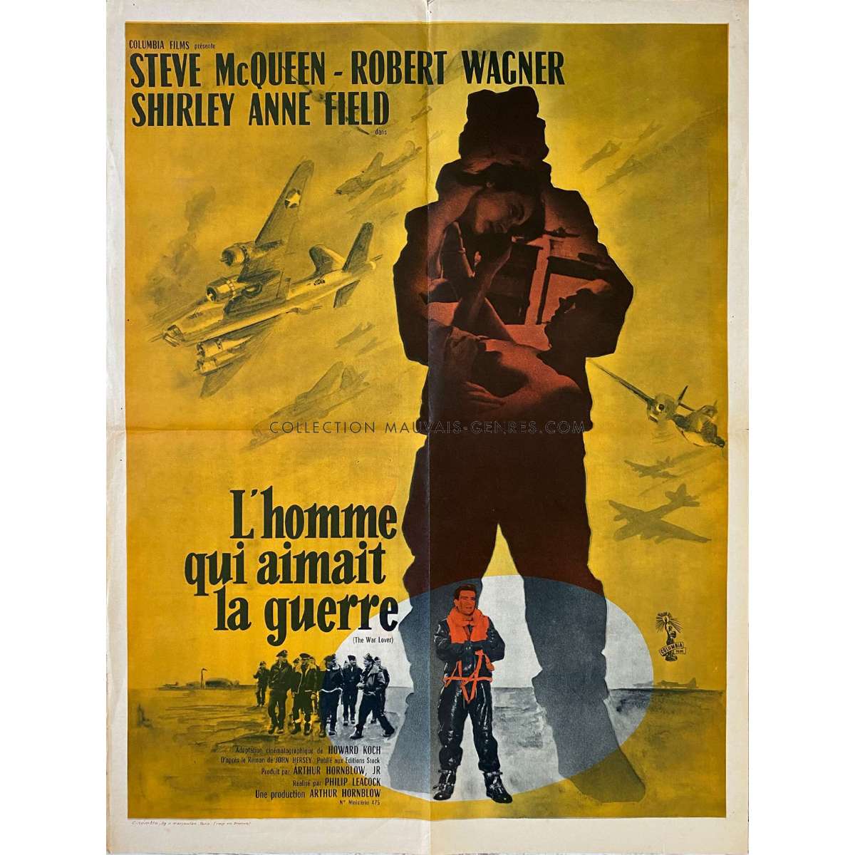 THE WAR LOVER French Movie Poster - 23x32 in. - 1962