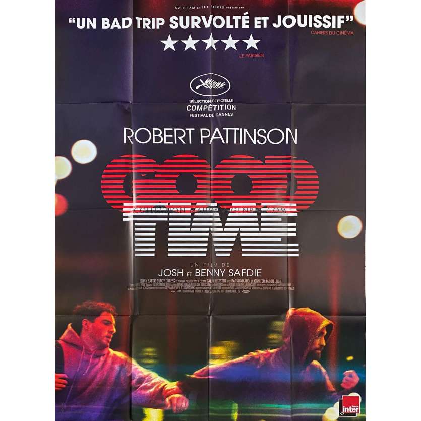 GOOD TIME Movie Poster- 47x63 in. - 2017 - Ben Safdie, Robert Pattinson