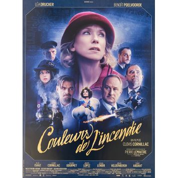 COULEURS DE L'INCENDIE Movie Poster- 15x21 in. - 2022 - Clovis Cornillac, Léa Drucker