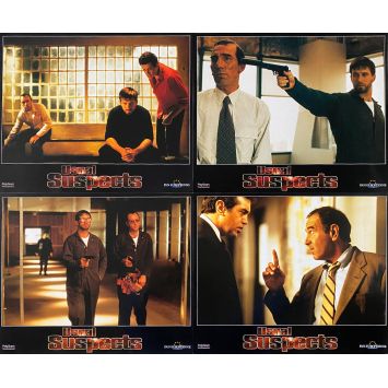 USUAL SUSPECTS Photos de film x4 - complet - 21x30 cm. - 1995 - Kevin Spacey, Bryan Singer