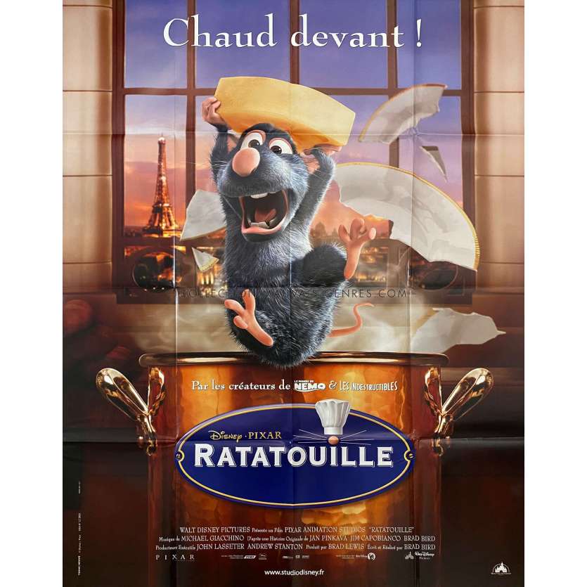 Ratatouille Movie Poster Adv 47x63 In 2007 Walt Disney Brad Bird 