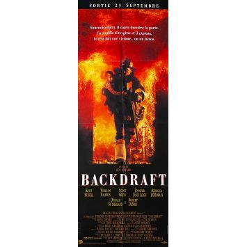 BACKDRAFT affiche de film- 60x160 cm. - 1991 - Kurt Russel, Ron Howard