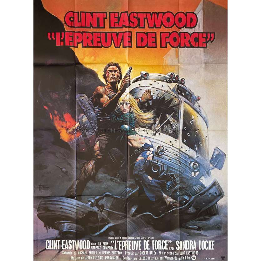 L'EPREUVE DE FORCE Affiche de film- 120x160 cm. - 1977 - Sondra Locke, Clint Eastwood