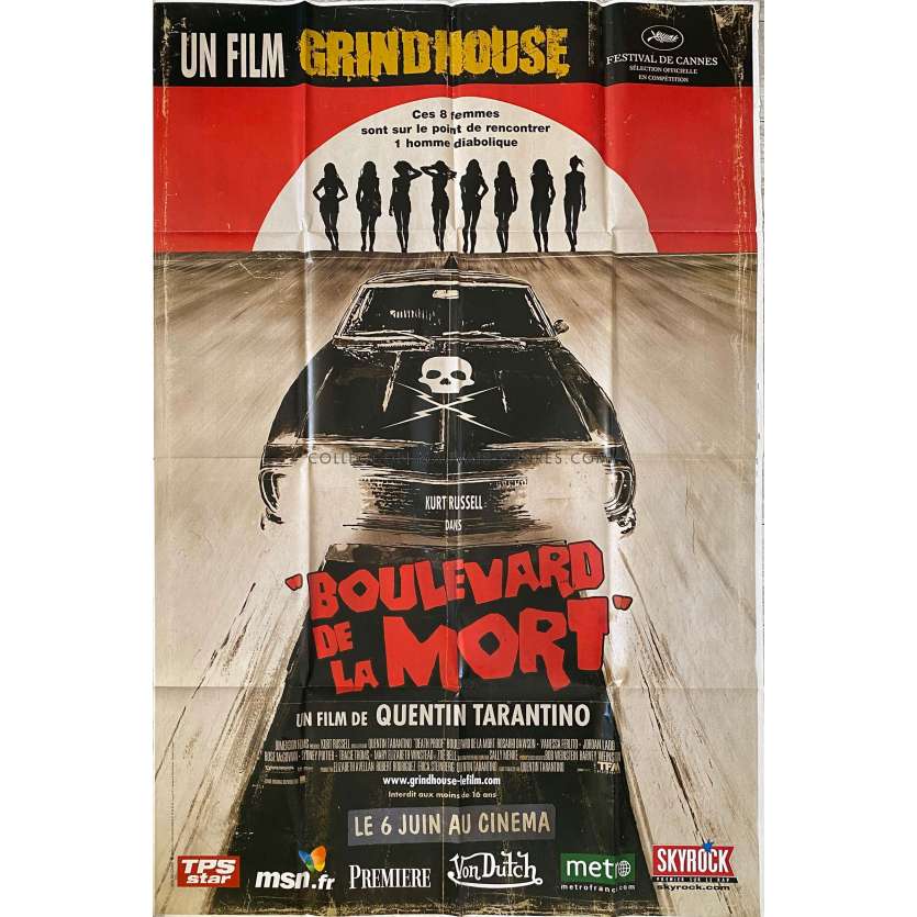 BOULEVARD DE LA MORT Affiche de film- 120x170 cm. - 2007 - Kurt Russell, Quentin Tarantino