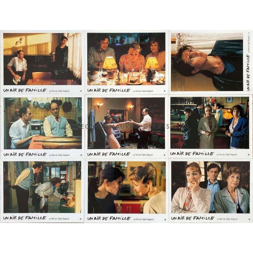 FAMILY RESSEMBLANCES Lobby Cards x9 - 9x12 in. - 1996 - Cédric Klapisch, Jean-Pierre Bacri