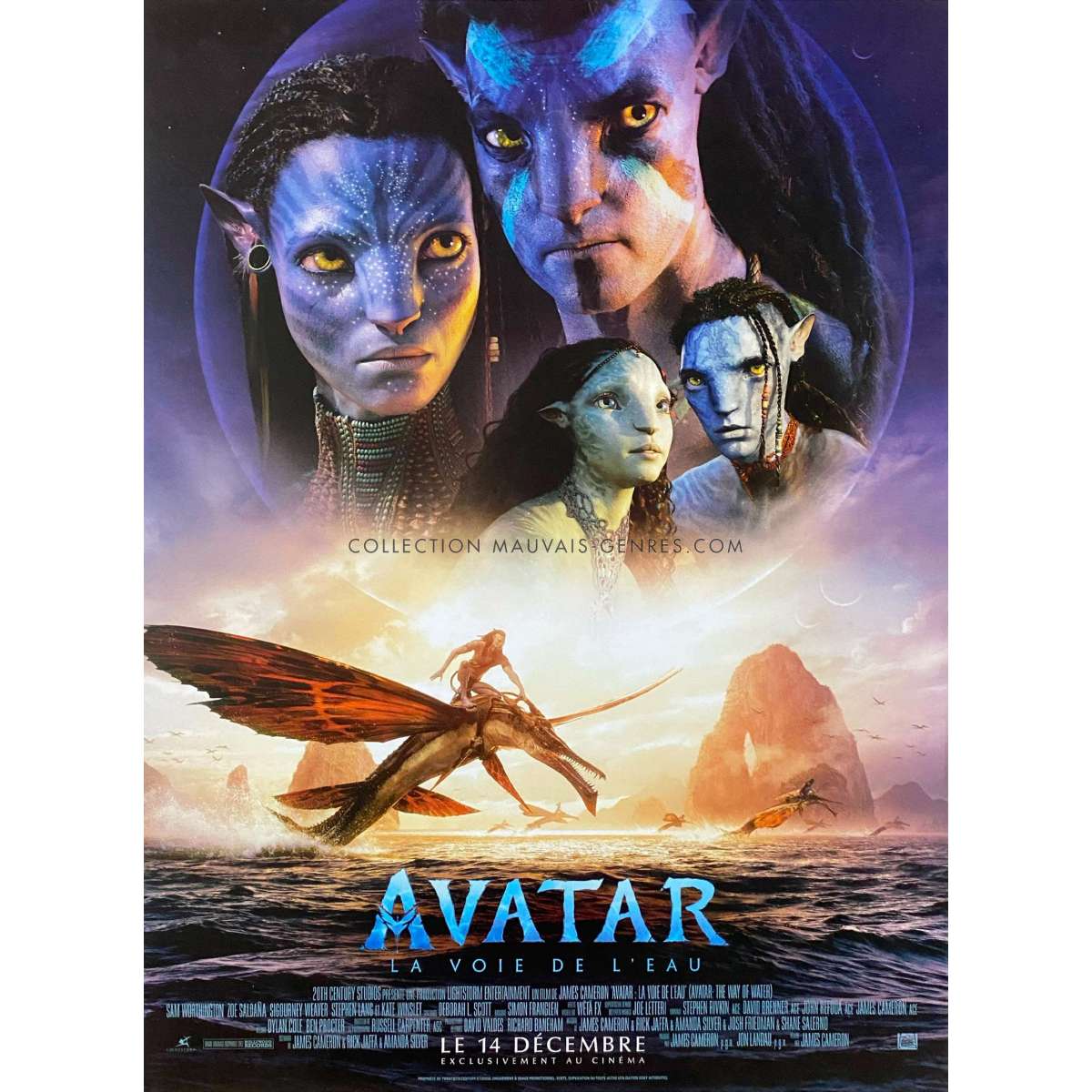 Affiche De Cinéma Française De Avatar 2 La Voie De Leau 40x54 Cm 6815