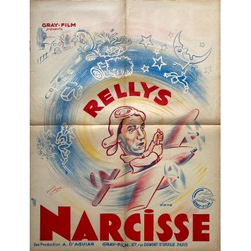 NARCISSE Affiche de film Litho - 60x80 cm. - 1940 - Rellys, Ayres d'Aguiar