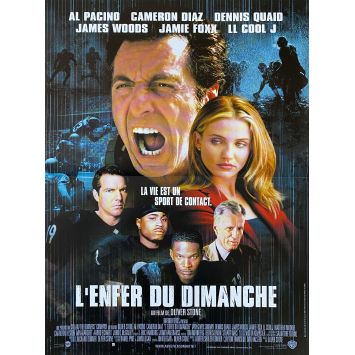 L'ENFER DU DIMANCHE Affiche de film- 40x54 cm. - 1999 - Al Pacino, James Woods, Oliver Stone