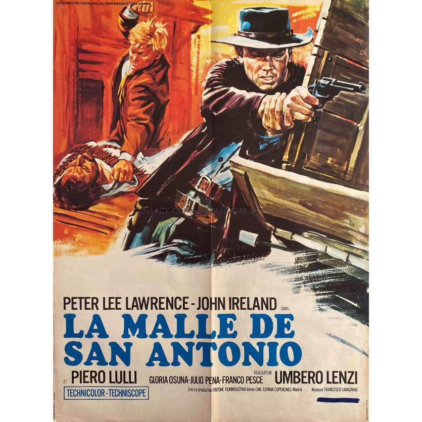 LA MALLE DE SAN ANTONIO Affiche de film- 60x80 cm. - 1968 - Peter Lee Lawrence, Umberto Lenzi